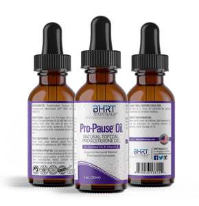 Pro-Pause Oil Bioidentical Progesterone Support for Menopause, PMS Relief, Sleep, Fertility, and Hormonal Balance, Fast-Absorbing Topical Liquid Drops