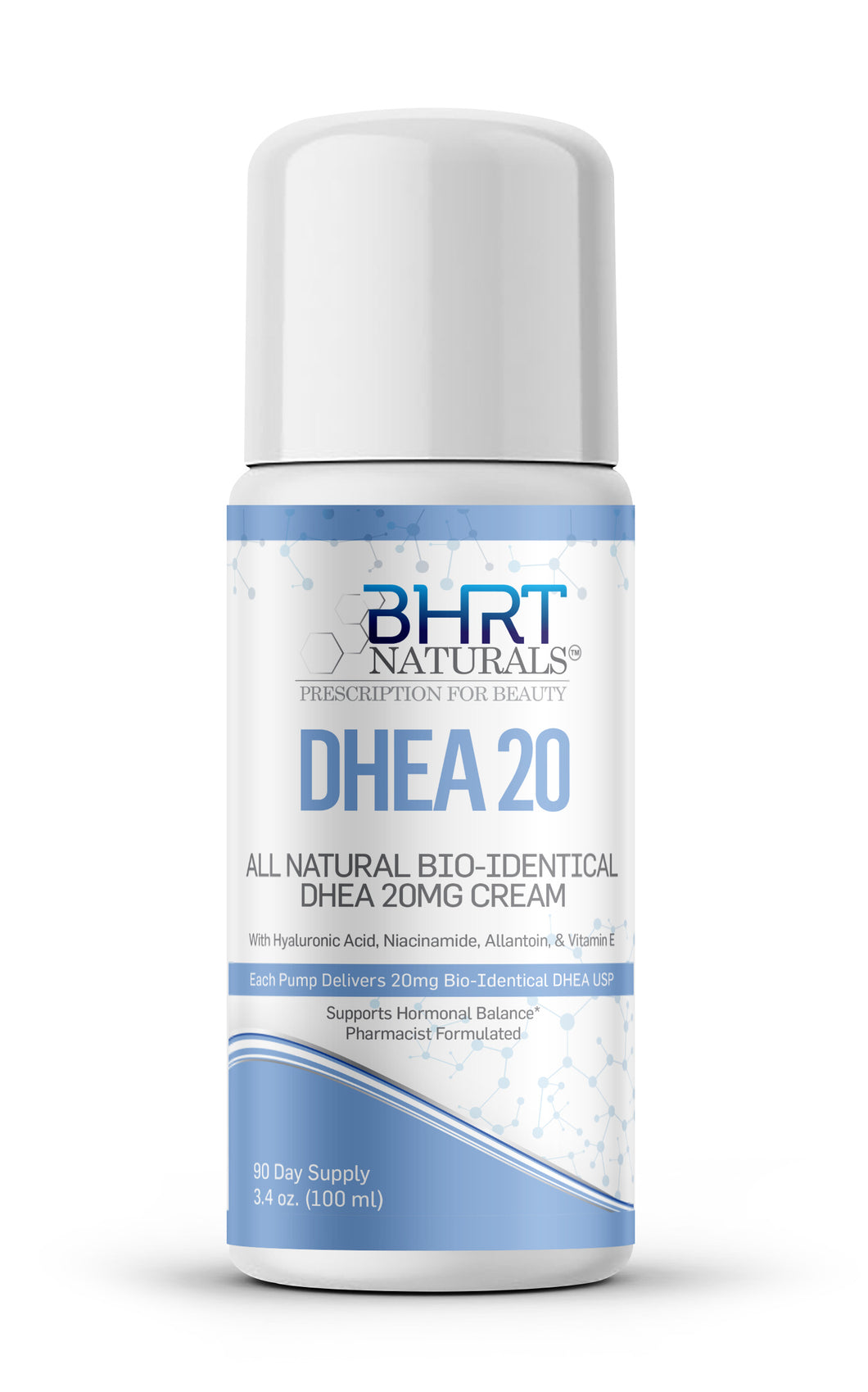 All Natural DHEA Cream 20mg Bio-Identical