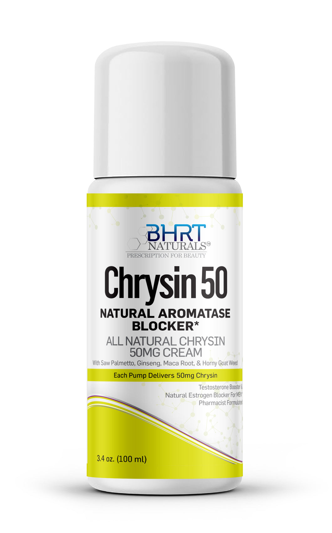 Chrysin Cream 50mg Natural Aromatase Blocker