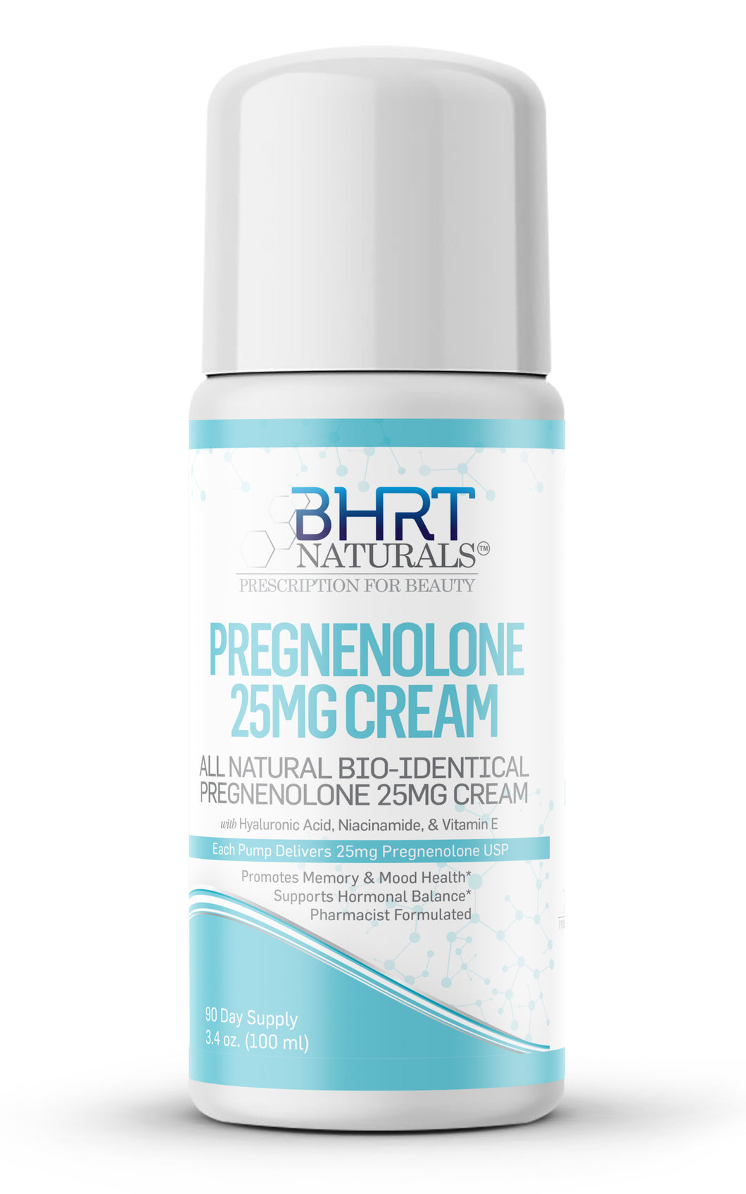 Pregnenolone Cream 25mg All Natural Bio-Identical